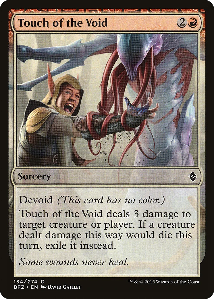 Touch of the Void — Battle for Zendikar — Magic: The Gathering