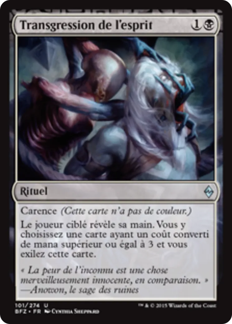 Transgression de l'esprit — Battle for Zendikar — Magic: The Gathering