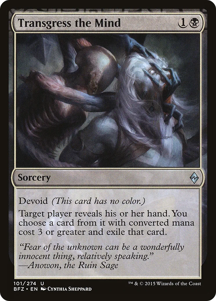 Transgression de l'esprit — Battle for Zendikar — Magic: The Gathering