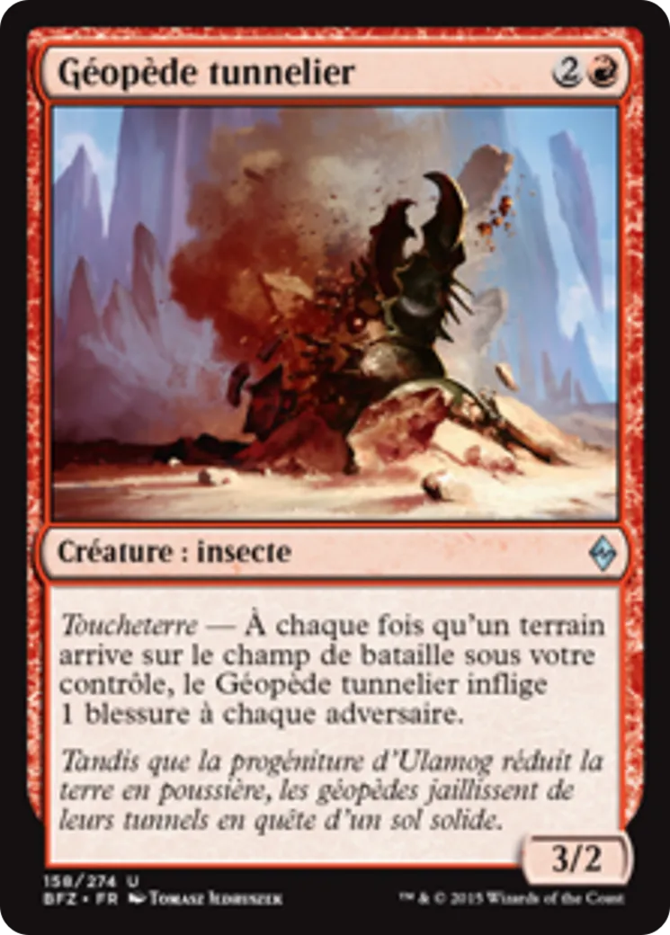 Géopède tunnelier — Battle for Zendikar — Magic: The Gathering