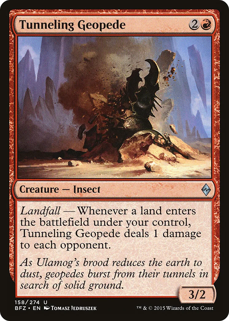 Tunneling Geopede — Battle for Zendikar — Magic: The Gathering