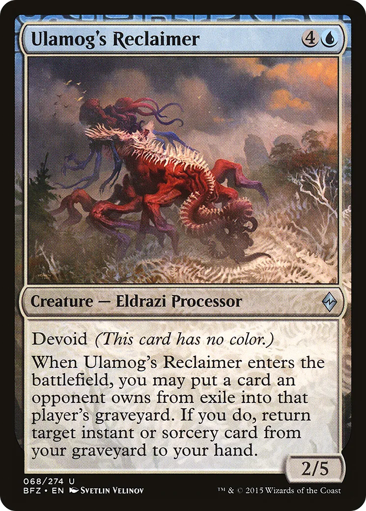 Ulamog's Reclaimer — Battle for Zendikar — Magic: The Gathering