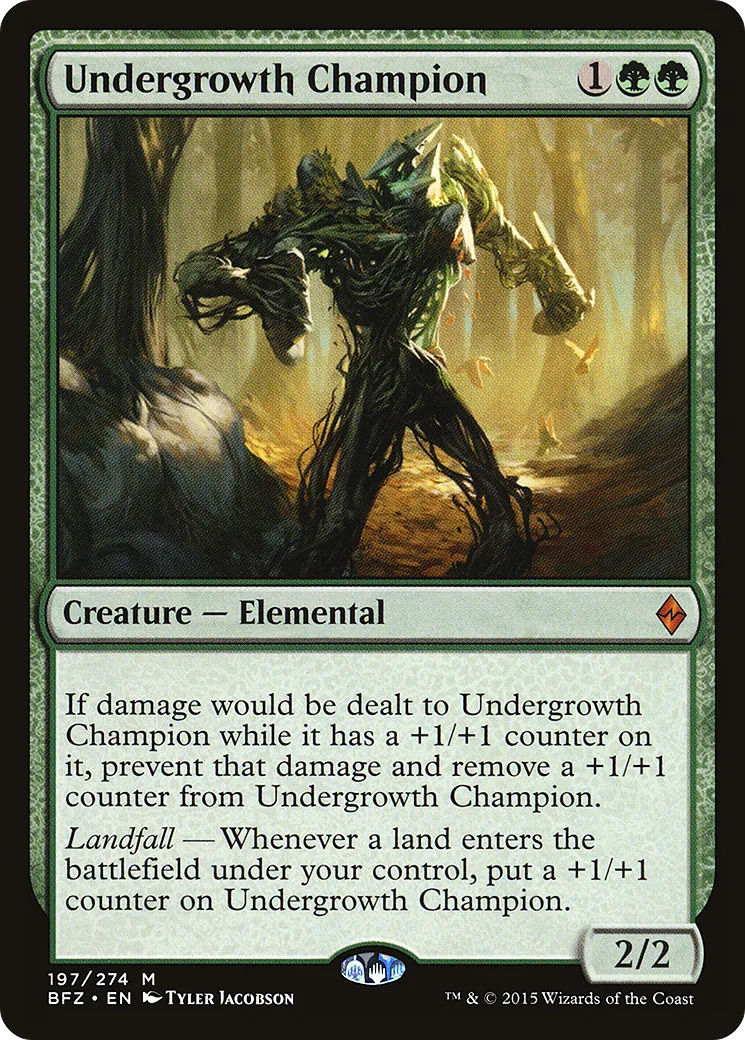 Undergrowth Champion — Battle for Zendikar — Magic: The Gathering