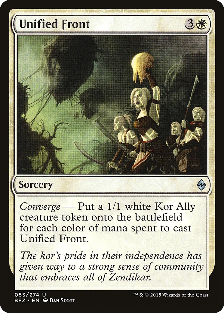 Unified Front — Battle for Zendikar — Magic: The Gathering
