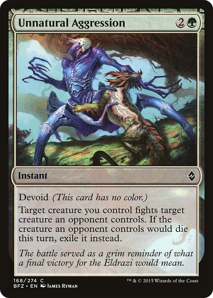 Unnatural Aggression — Battle for Zendikar — Magic: The Gathering
