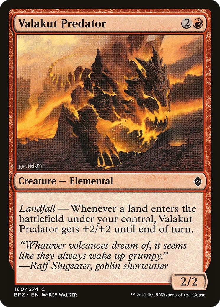 Valakut Predator — Battle for Zendikar — Magic: The Gathering