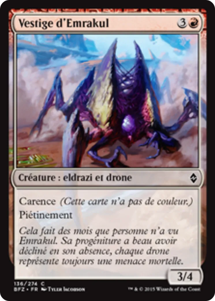 Vestige d'Emrakul — Battle for Zendikar — Magic: The Gathering