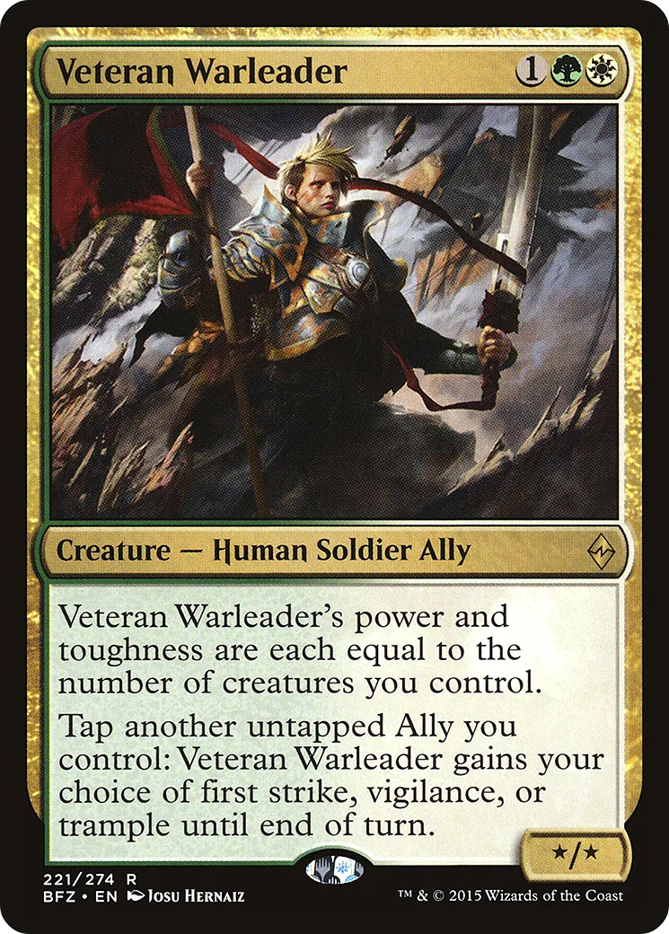 Veteran Warleader — Battle for Zendikar — Magic: The Gathering