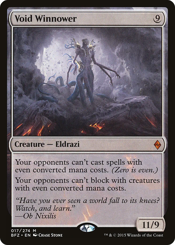 Void Winnower — Battle for Zendikar — Magic: The Gathering