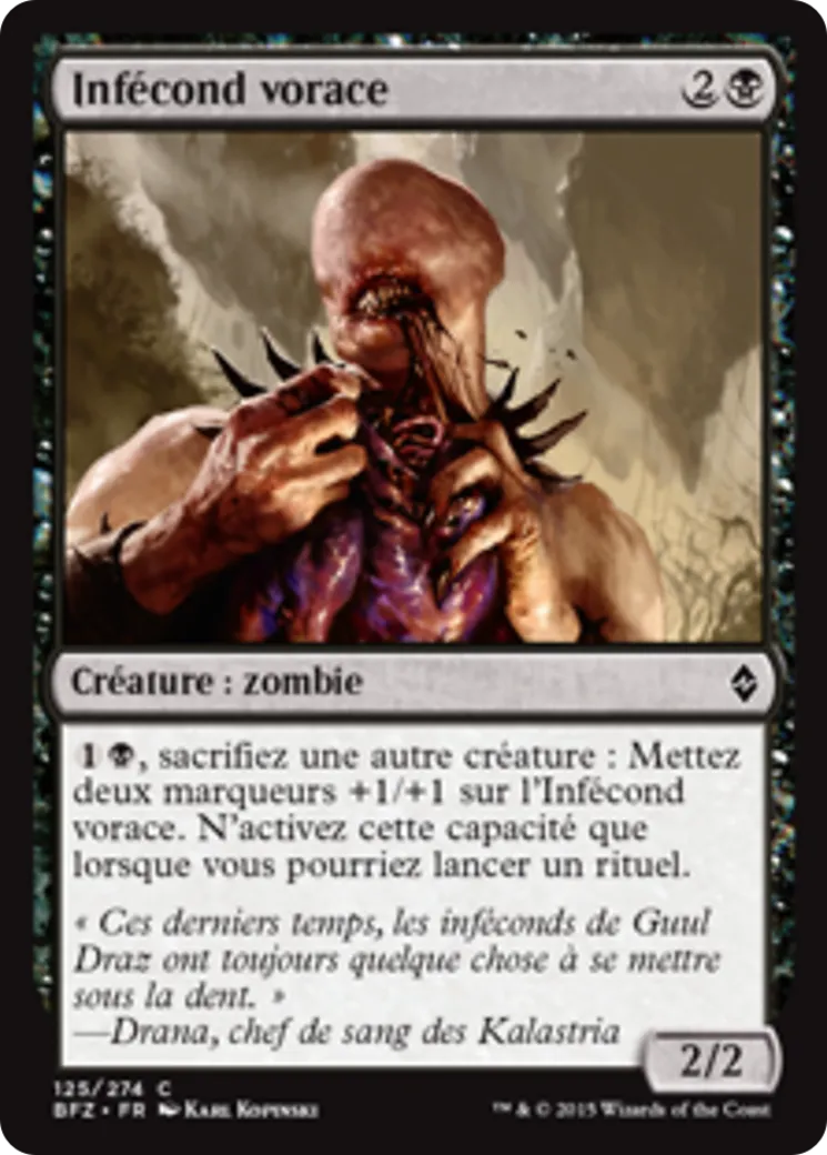 Infécond vorace — Battle for Zendikar — Magic: The Gathering