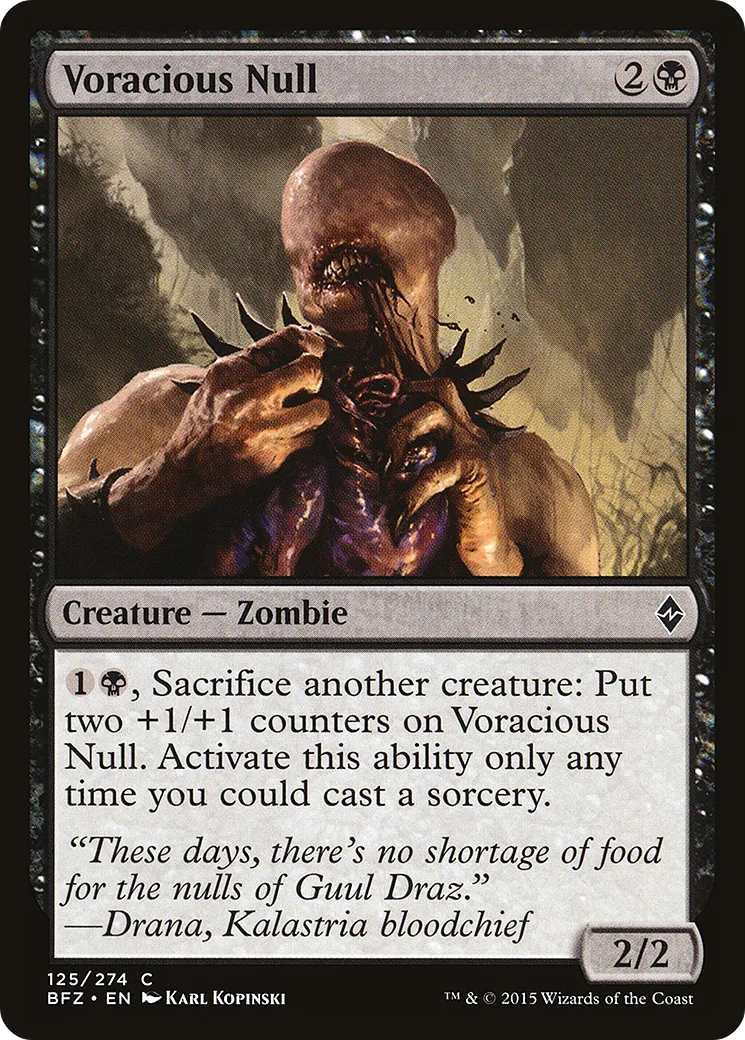 Voracious Null — Battle for Zendikar — Magic: The Gathering