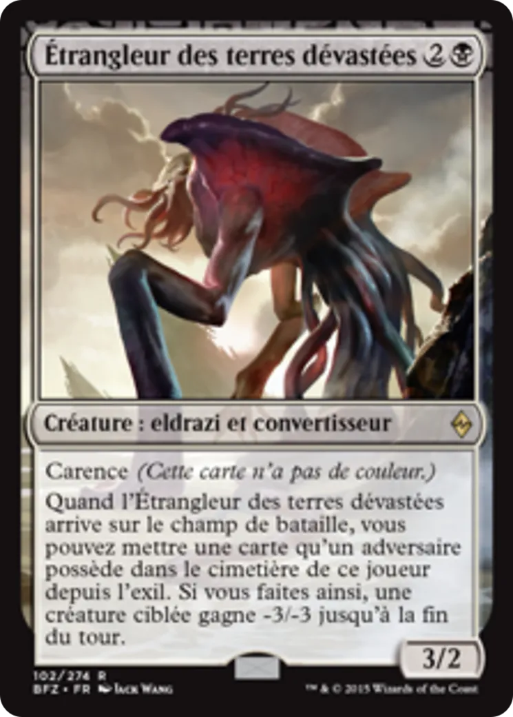 Étrangleur des terres dévastées — Battle for Zendikar — Magic: The Gathering
