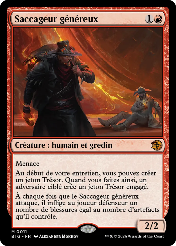 Saccageur généreux — The Big Score — Magic: The Gathering