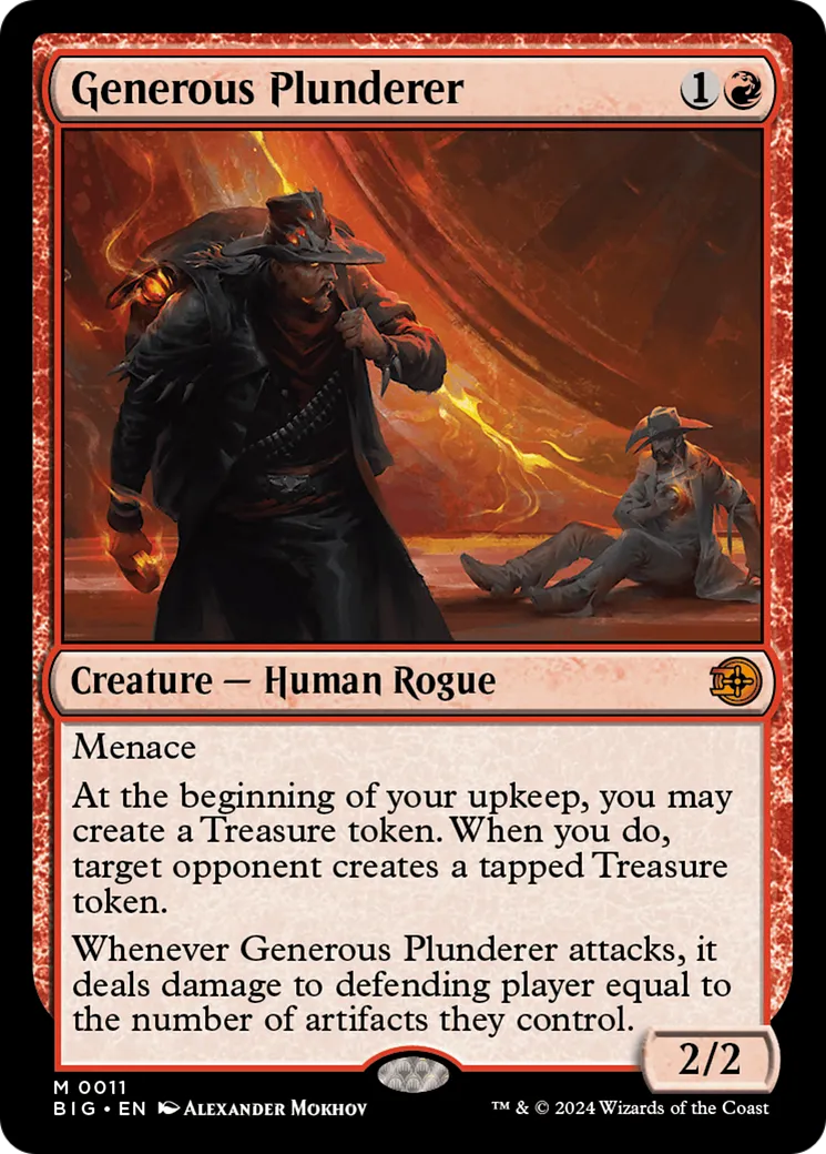 Saccageur généreux — The Big Score — Magic: The Gathering
