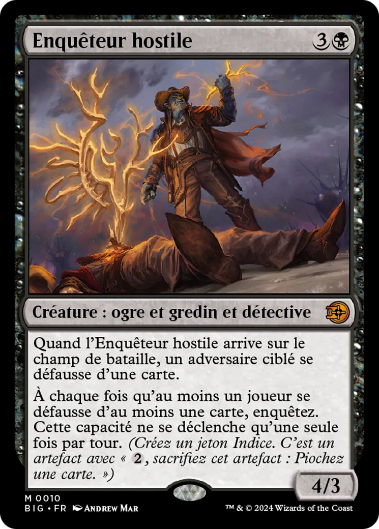 Enquêteur hostile — The Big Score — Magic: The Gathering