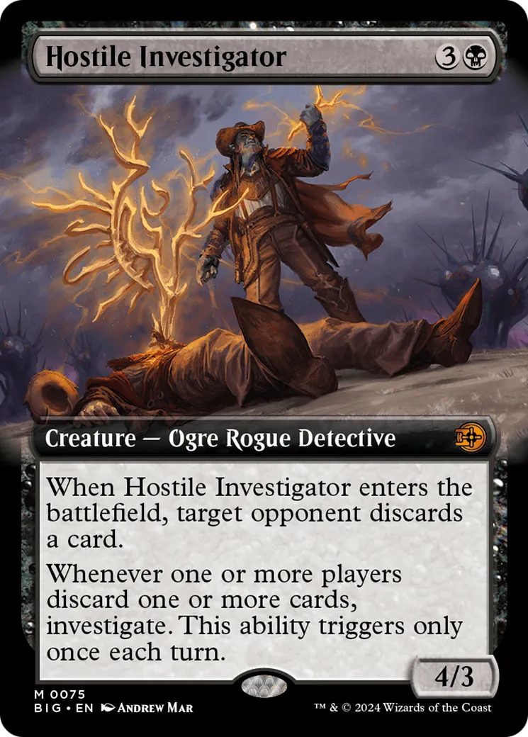 Enquêteur hostile — The Big Score — Magic: The Gathering
