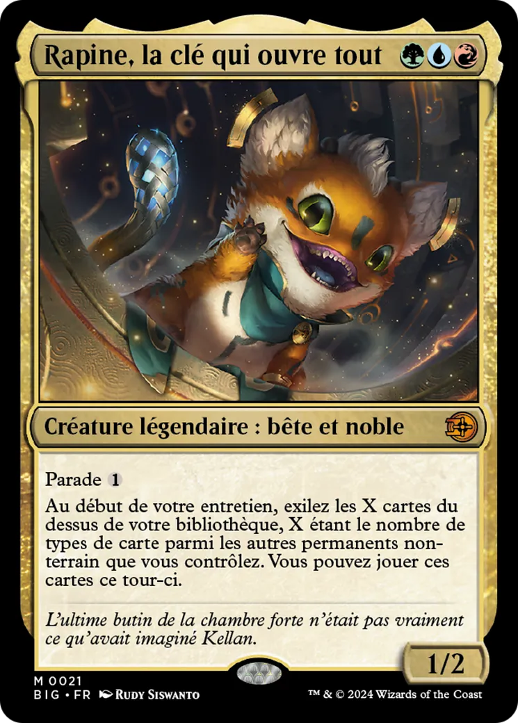 Rapine, la clé qui ouvre tout — The Big Score — Magic: The Gathering