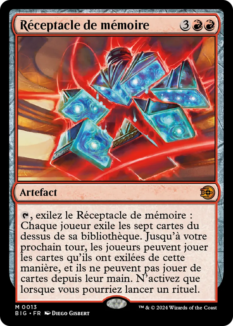 Réceptacle de mémoire — The Big Score — Magic: The Gathering