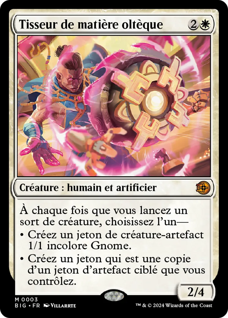 Tisseur de matière oltèque — The Big Score — Magic: The Gathering