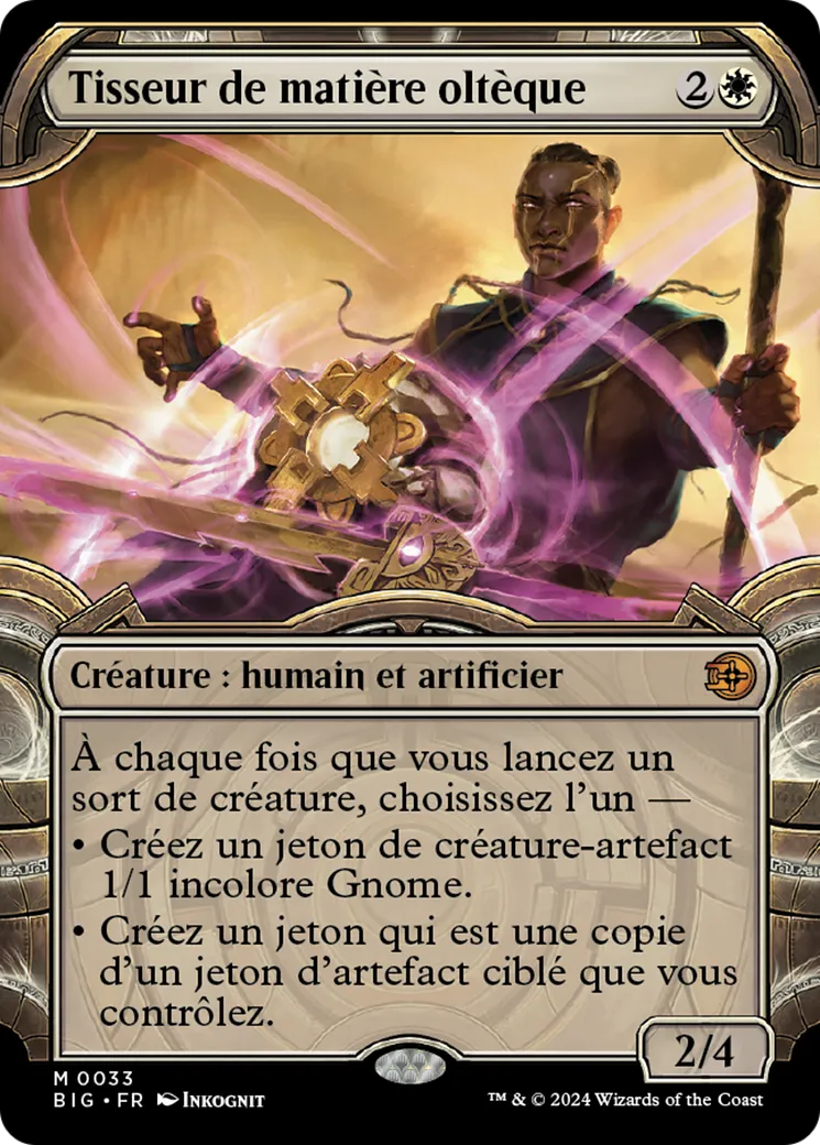 Tisseur de matière oltèque — The Big Score — Magic: The Gathering