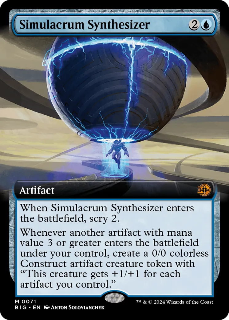 Synthétiseur de simulacre — The Big Score — Magic: The Gathering