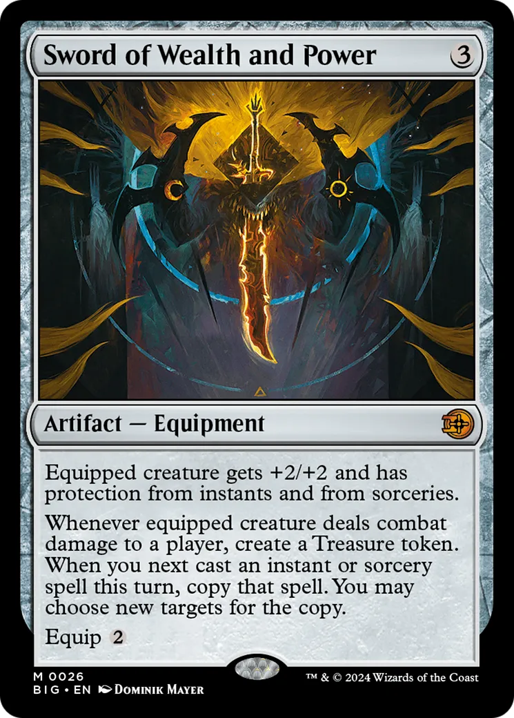 Sword of Wealth and Power — The Big Score — Magic: The Gathering