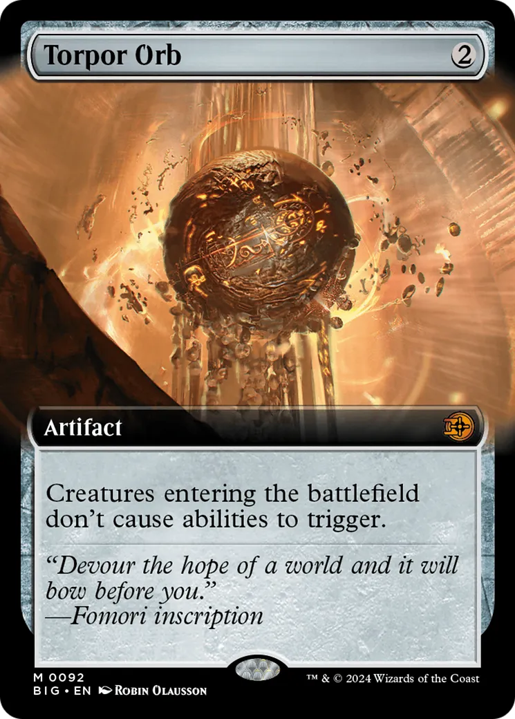 Torpor Orb — The Big Score — Magic: The Gathering