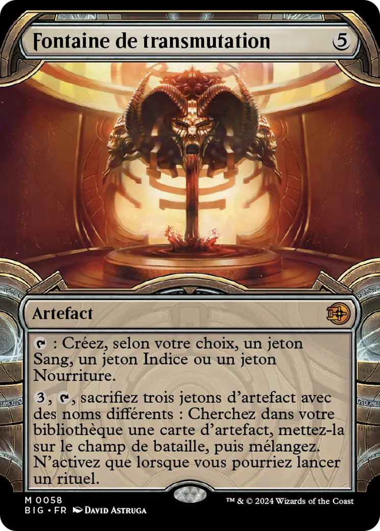 Fontaine de transmutation — The Big Score — Magic: The Gathering