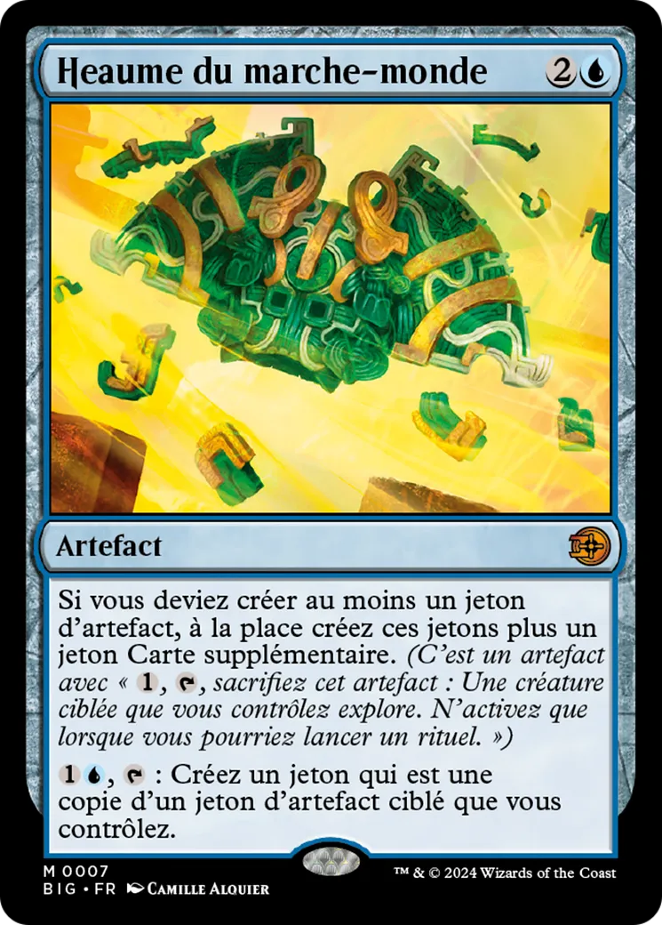 Heaume du marche-monde — The Big Score — Magic: The Gathering