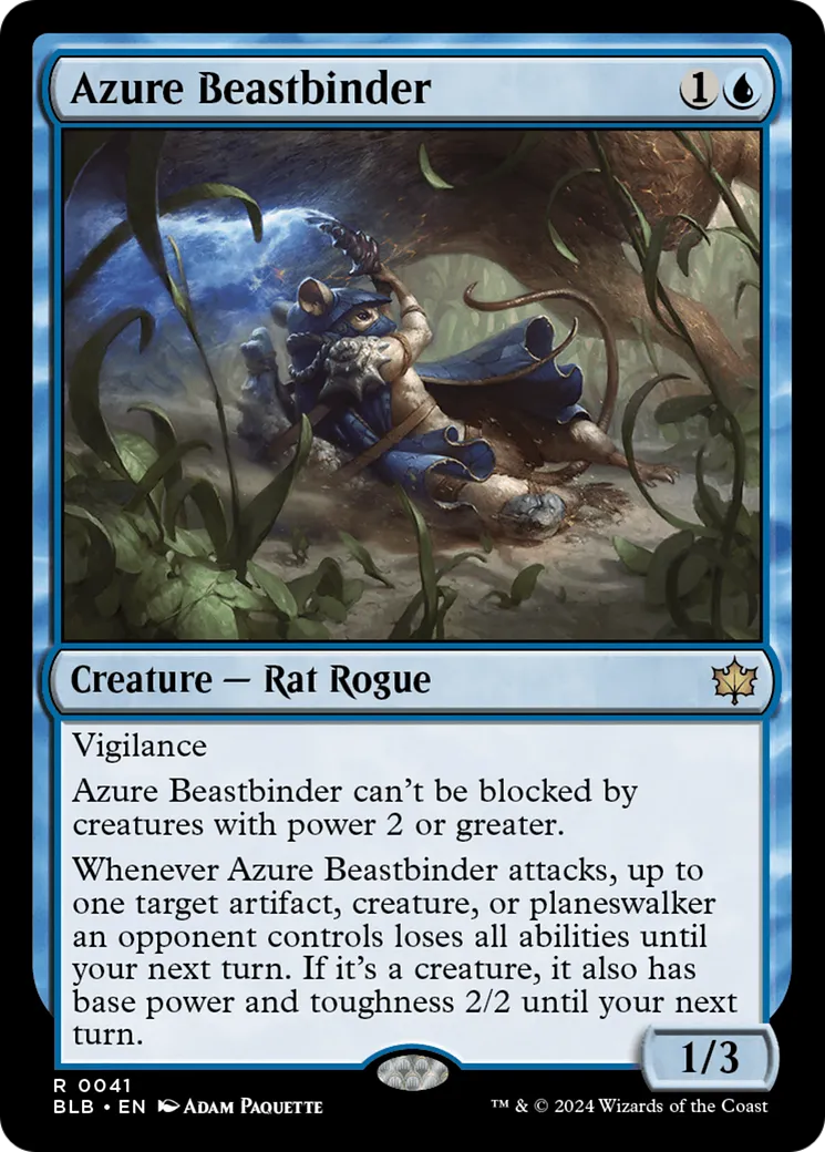 Azure Beastbinder — Bloomburrow — Magic: The Gathering