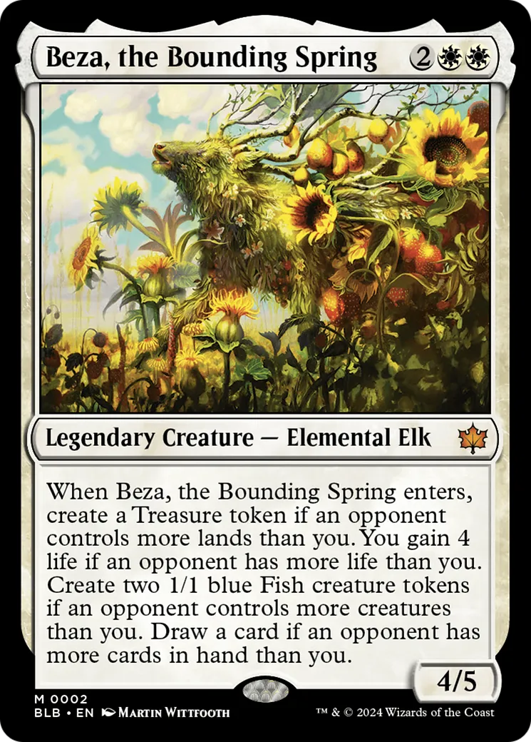 Beza, the Bounding Spring — Bloomburrow — Magic: The Gathering