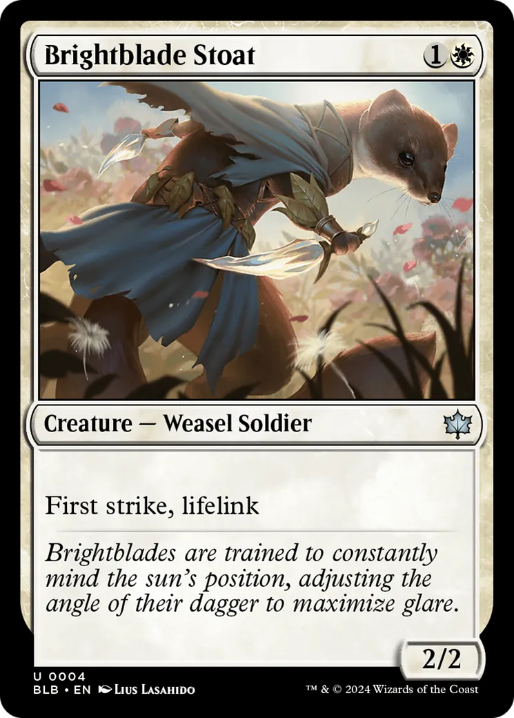 Brightblade Stoat — Bloomburrow — Magic: The Gathering