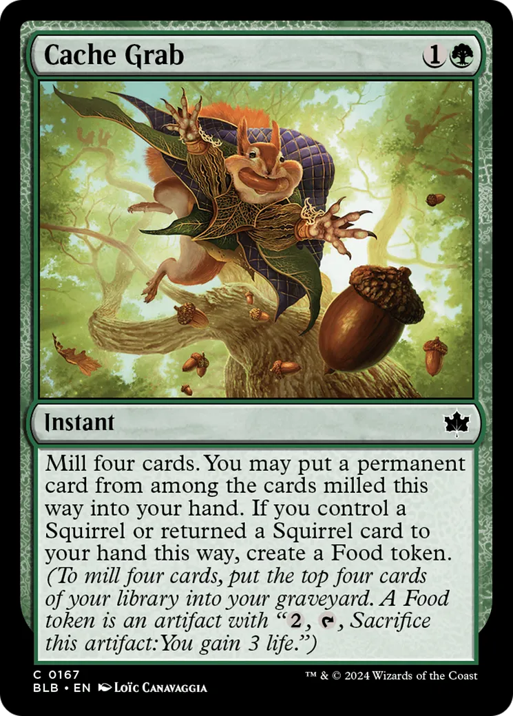 Saisie de cache — Bloomburrow — Magic: The Gathering