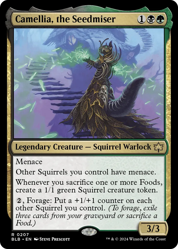 Camellia, the Seedmiser — Bloomburrow — Magic: The Gathering