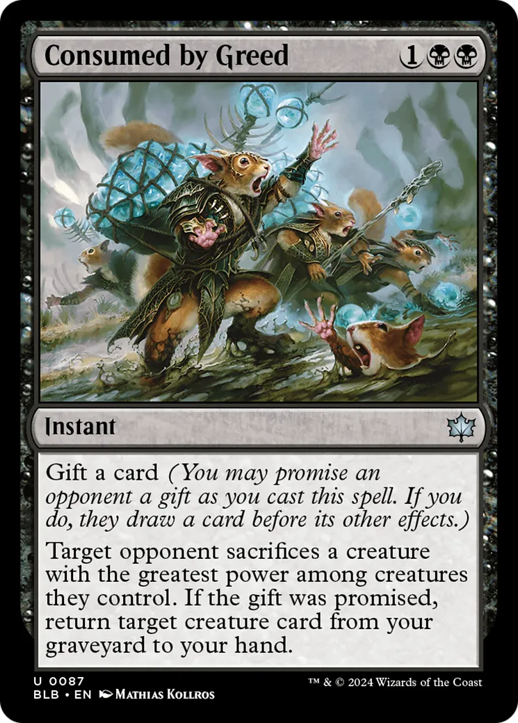 Consumed by Greed — Bloomburrow — Magic: The Gathering