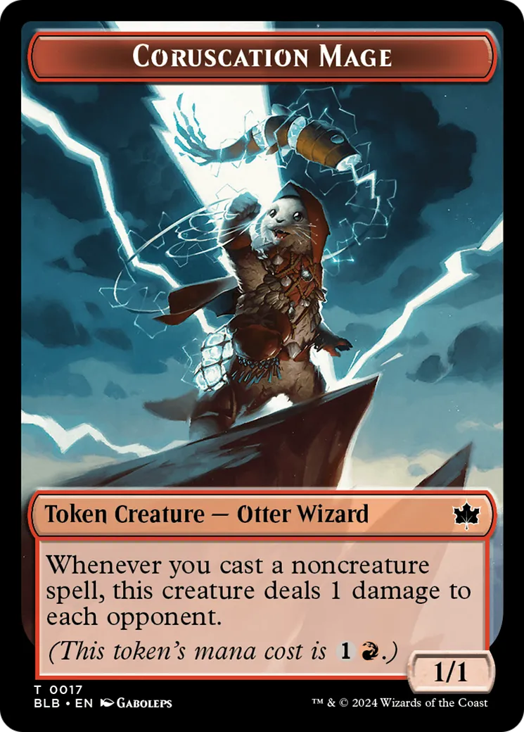 Coruscation Mage from Bloomburrow - Magic: The Gathering