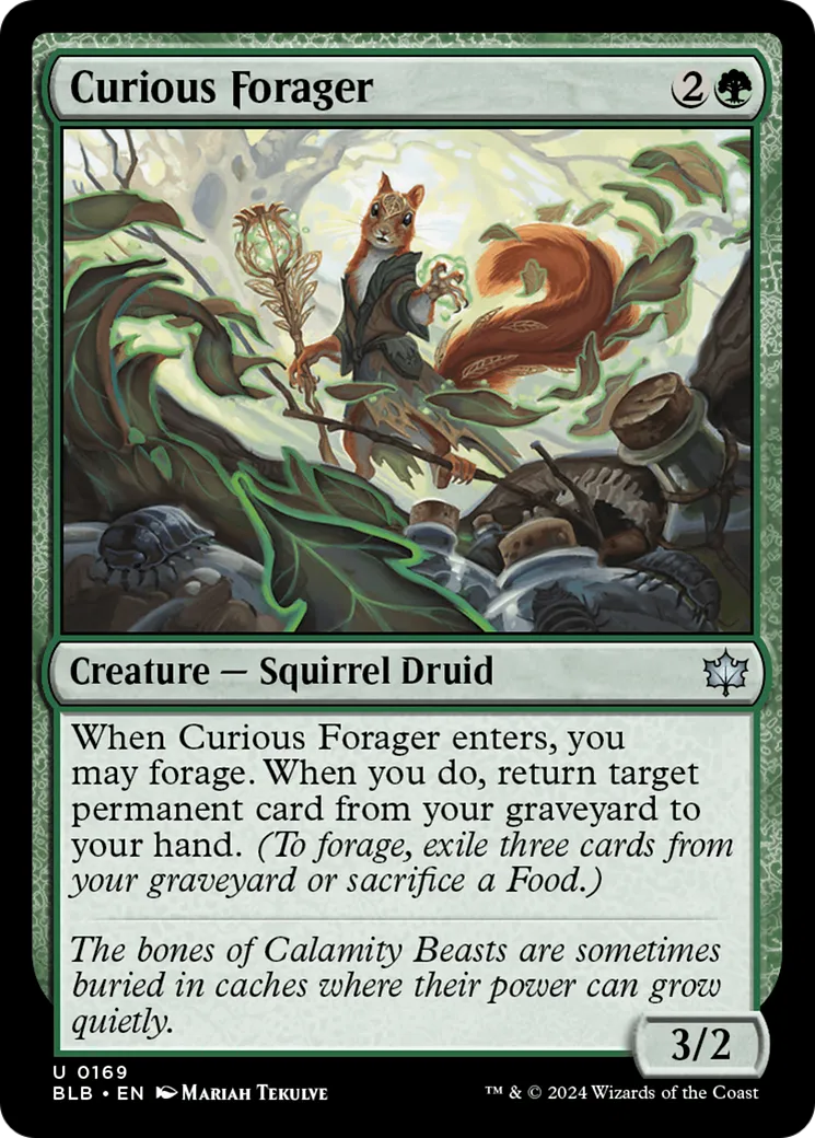 Curious Forager — Bloomburrow — Magic: The Gathering
