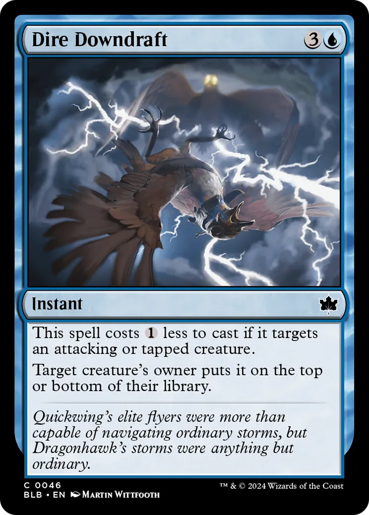 Dire Downdraft — Bloomburrow — Magic: The Gathering