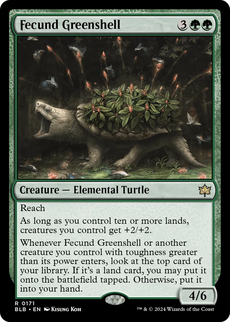 Fecund Greenshell — Bloomburrow — Magic: The Gathering