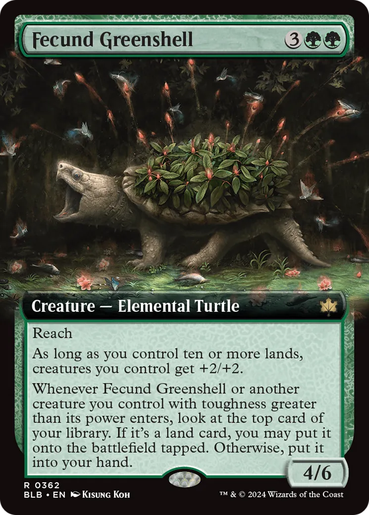 Fecund Greenshell — Bloomburrow — Magic: The Gathering