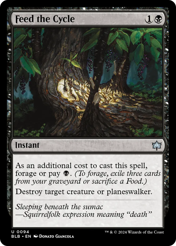 Nourrir le cycle — Bloomburrow — Magic: The Gathering