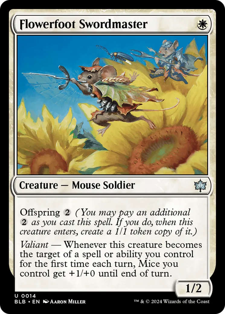 Maîtresse d'épée pattefleur — Bloomburrow — Magic: The Gathering