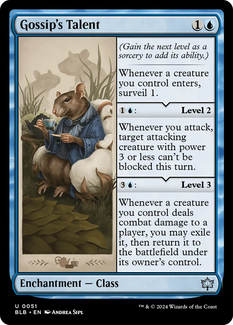 Gossip's Talent — Bloomburrow — Magic: The Gathering
