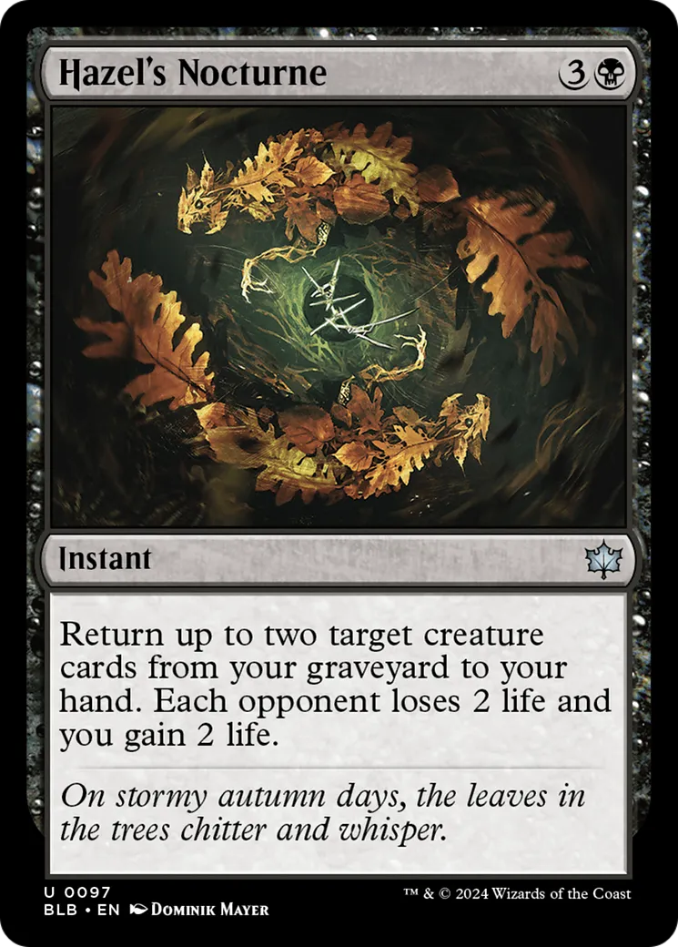 Hazel's Nocturne — Bloomburrow — Magic: The Gathering