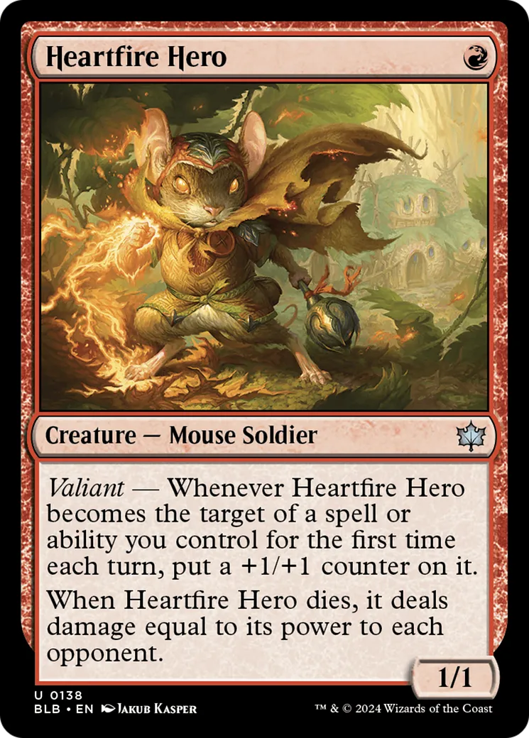 Héros pyrocœur — Bloomburrow — Magic: The Gathering