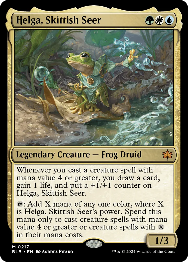 Helga, Skittish Seer — Bloomburrow — Magic: The Gathering