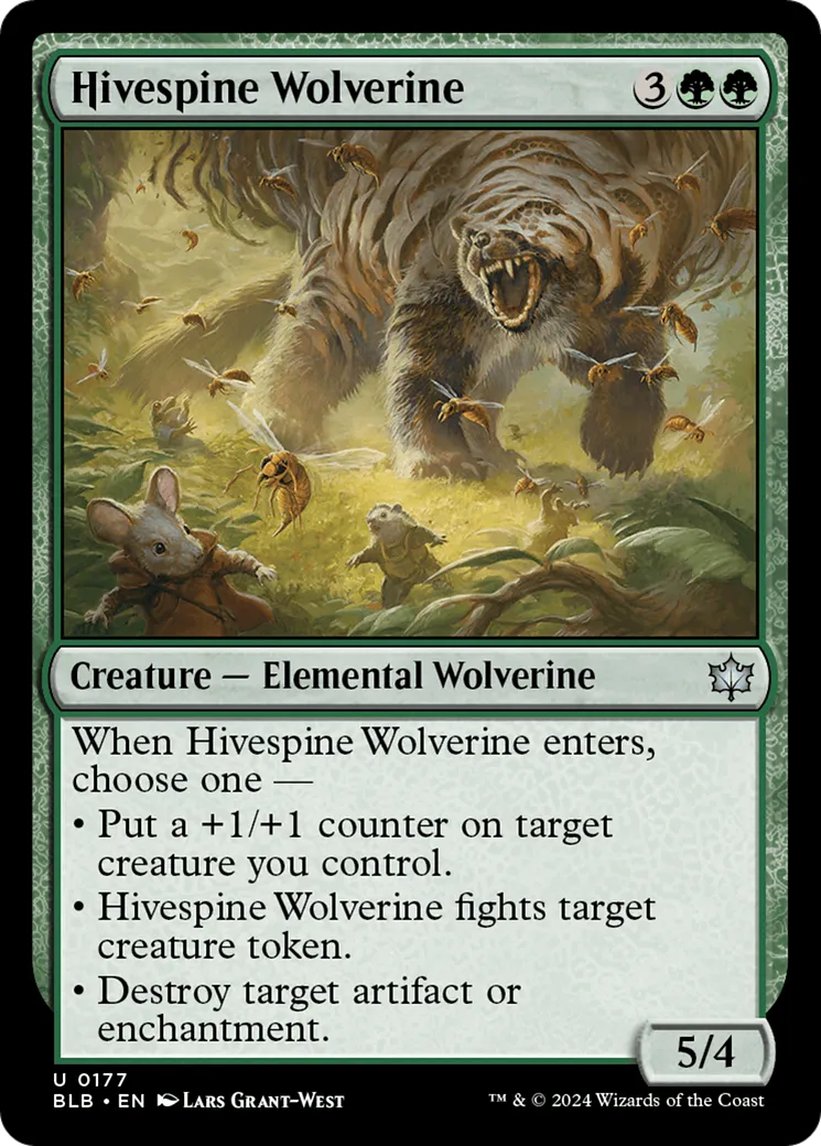 Hivespine Wolverine — Bloomburrow — Magic: The Gathering