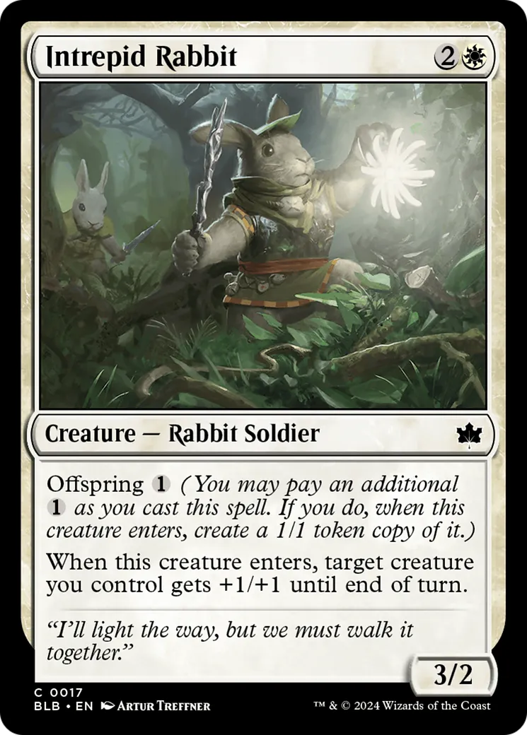 Lapine intrépide — Bloomburrow — Magic: The Gathering