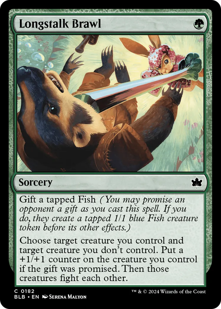 Bagarre à coups de longuetige — Bloomburrow — Magic: The Gathering