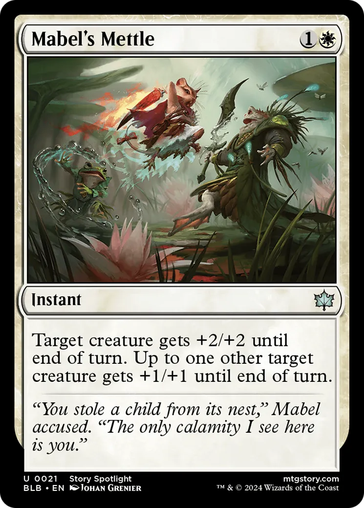 Mabel's Mettle — Bloomburrow — Magic: The Gathering